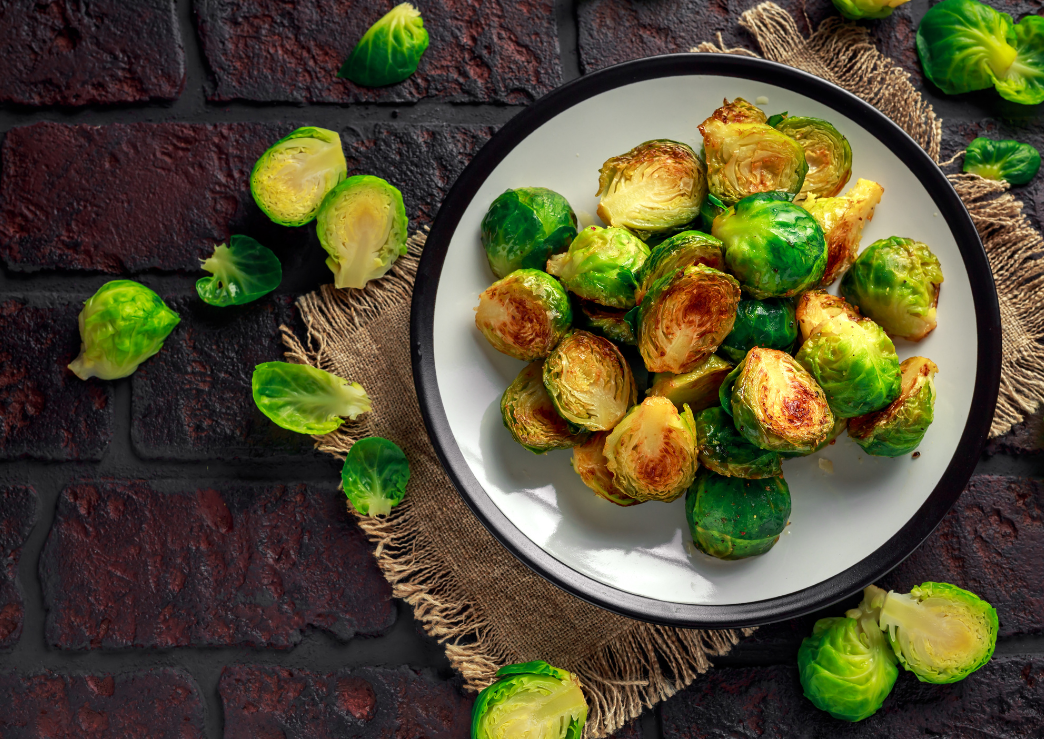 Roasted Brussel Sprouts Not Deep Fried! - Elissa's Fitness